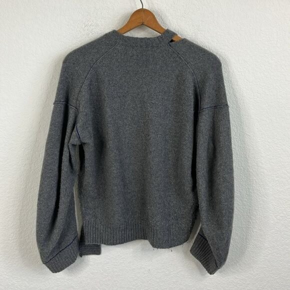 Zadig & Voltaire Womens Stoned Cashmere & Wool-Blend Pullover Grey - Picture 7 of 9